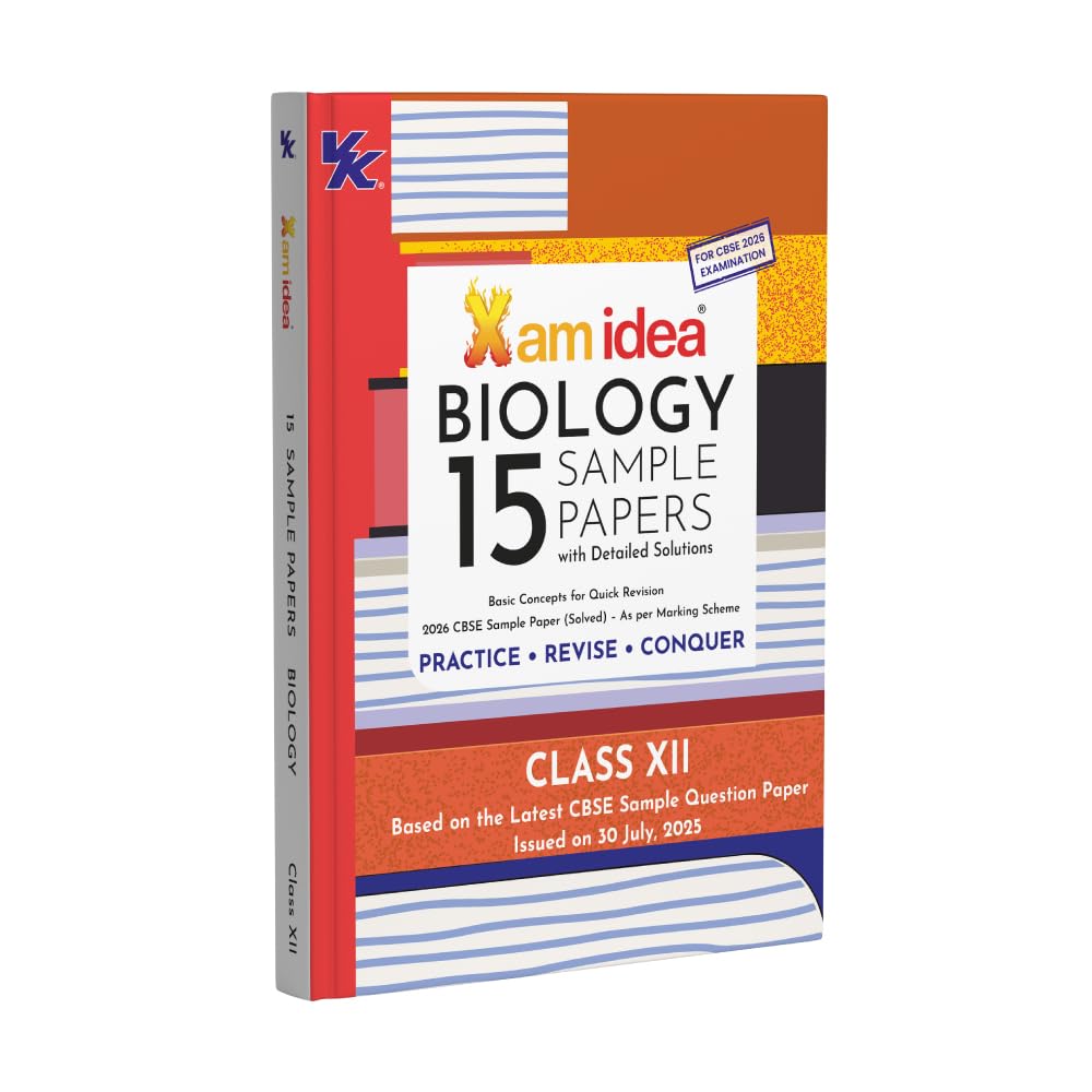 Xam Idea CBSE 15 Sample Paper Biology, Mathematics, Chemistry & Physics for Class 12 - Set of 4 Books - Latest for 2026 Examination