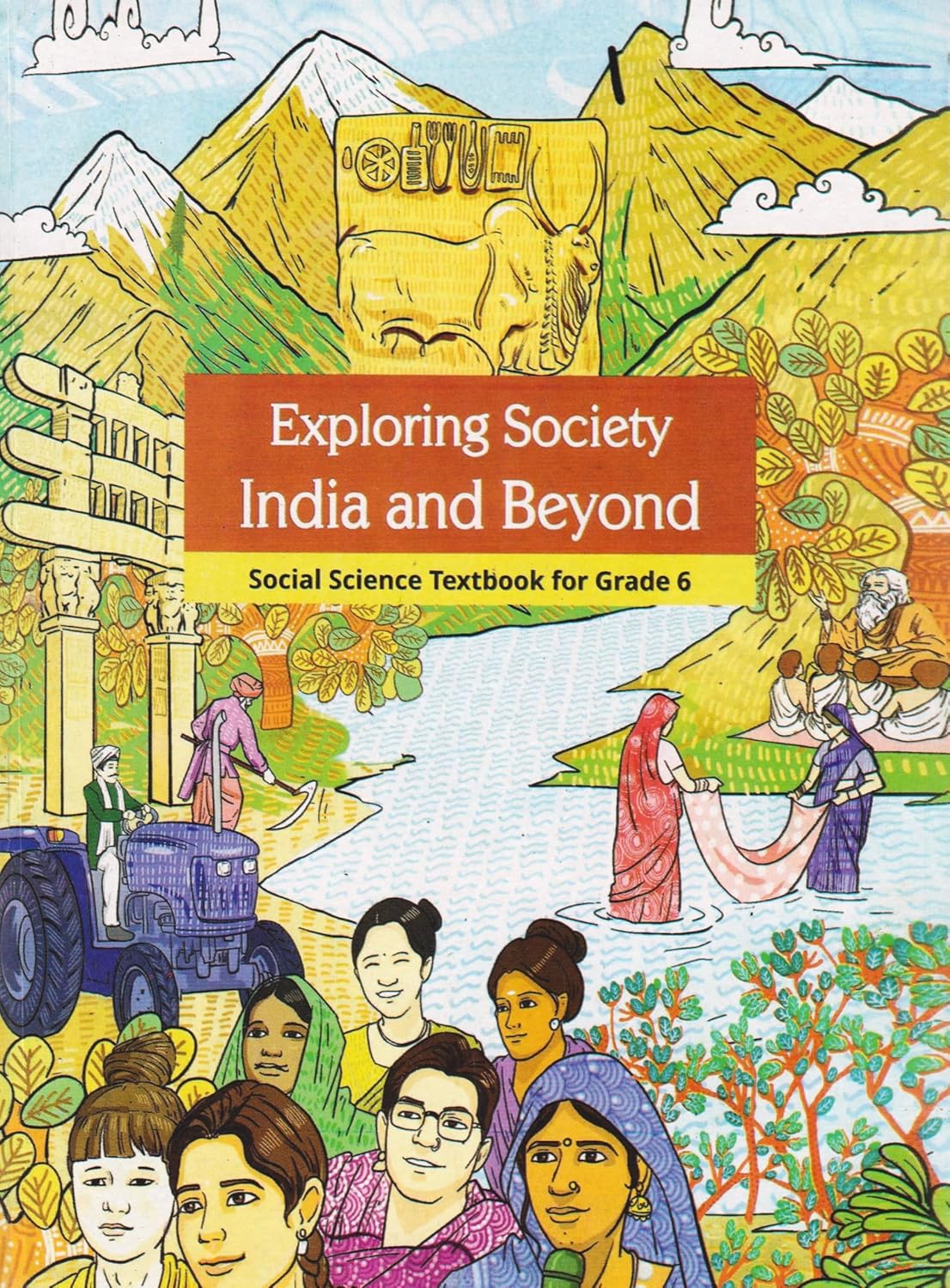 NCERT Ganita Prakash (Mathematics), Curiosity (Science), Exploring Society (Social), Malhar (Hindi) & Poorvi (English) Textbook for Class 6 - Set of 5 Books - Latest Edition