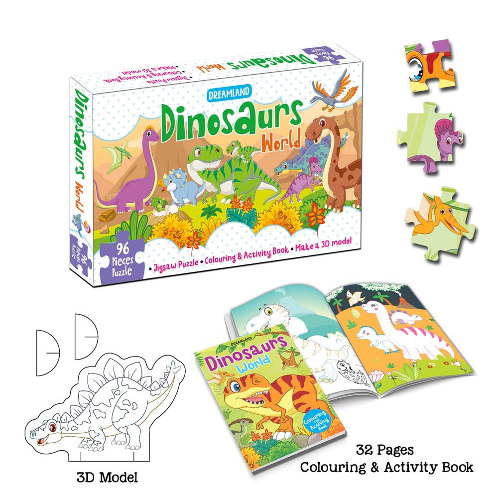Dreamland Educational Jigsaw Puzzle - Dinosaur World