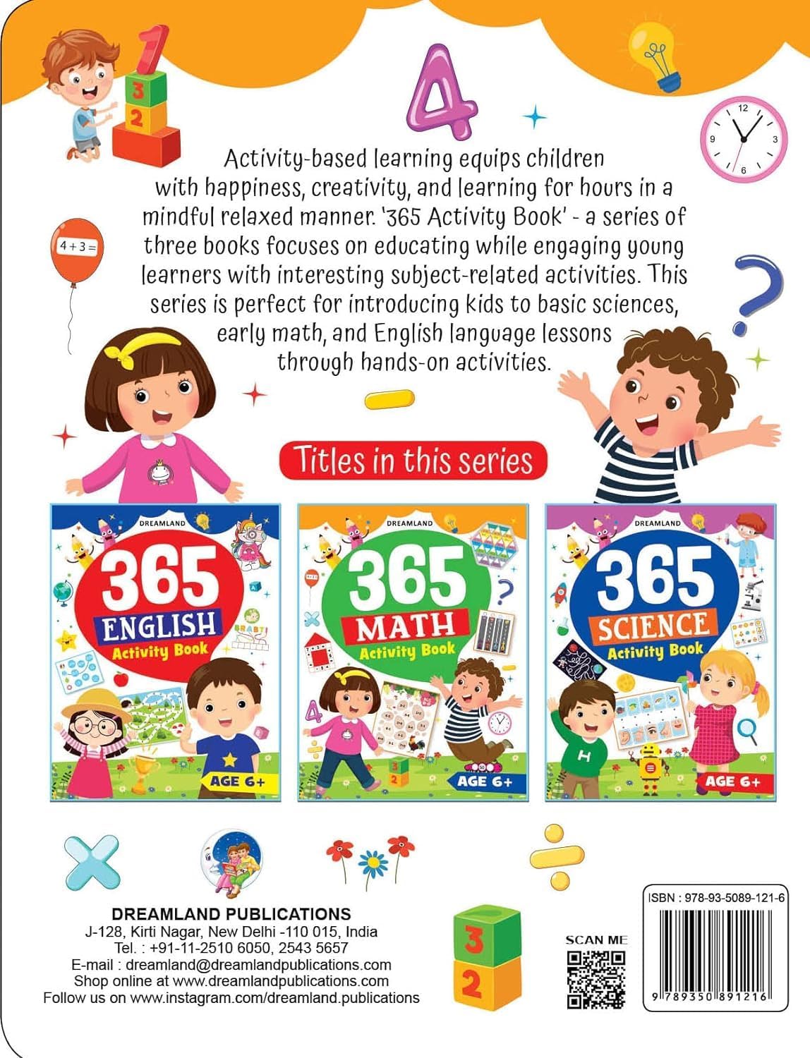 Dreamland 365 Math Activity Book for Age 6-8 Years Kids