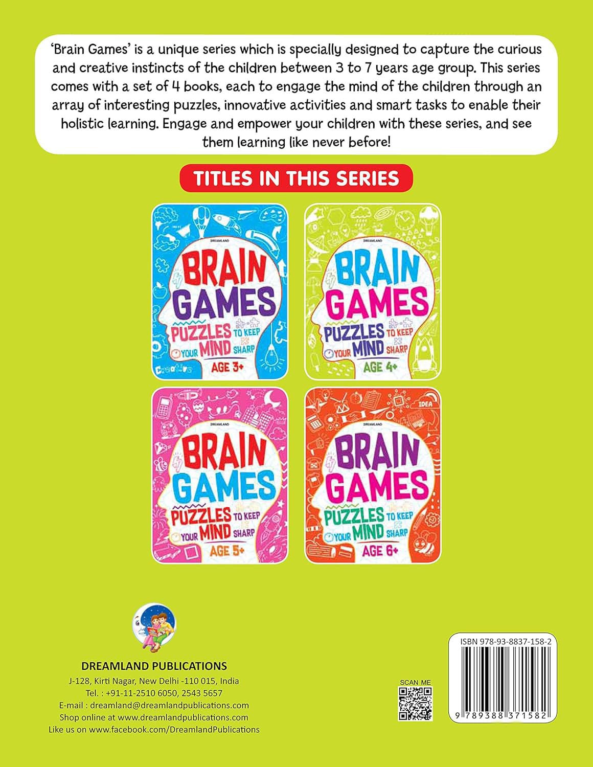 Dreamland Brain Games-Age 4+ -Puzzles to Keep Your Mind Sharp