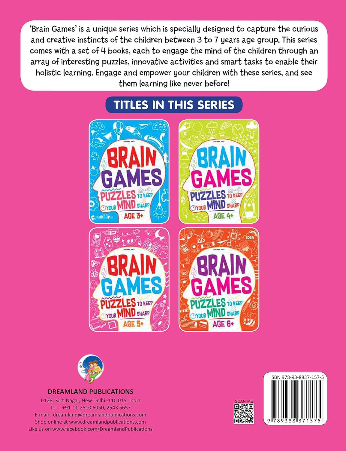 Dreamland Brain Games-Age 5+ - Puzzles to Keep Your Mind Sharp