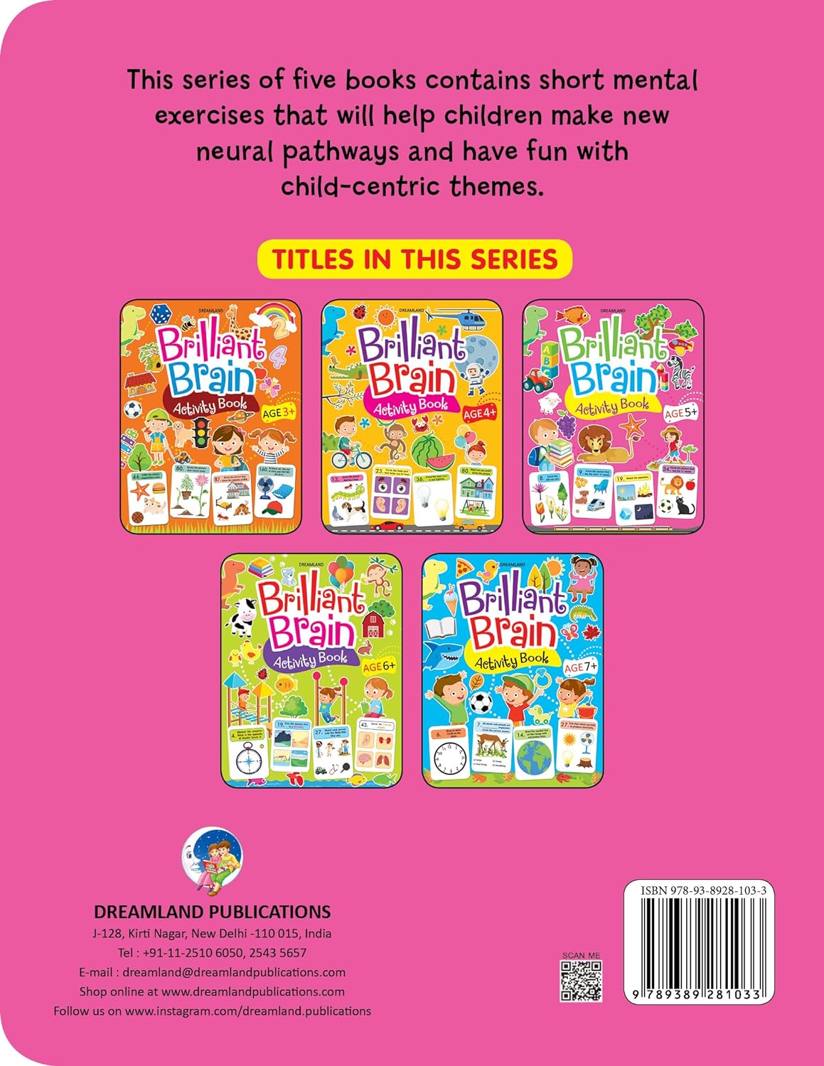 Dreamland Brilliant Brain Activity Book for Kids Age 5+