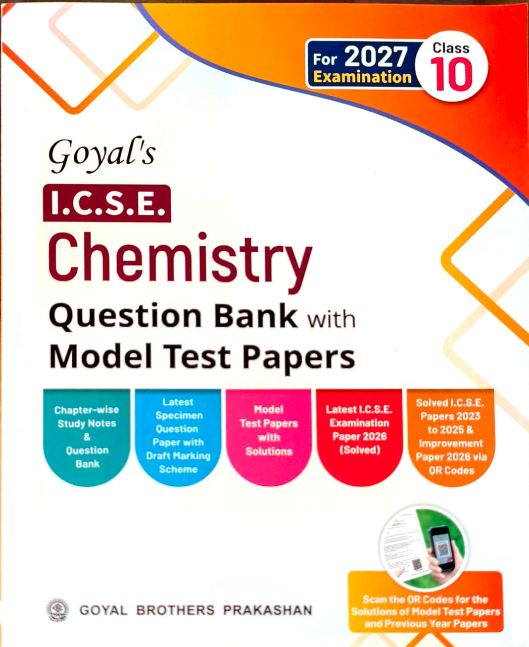 Goyal ICSE Question Bank Physics, Chemistry, Mathematics and Biology Question Bank with Model Test Papers Class 10 for 2027 Examinations - Combo of 4 Books - Paperback Edition