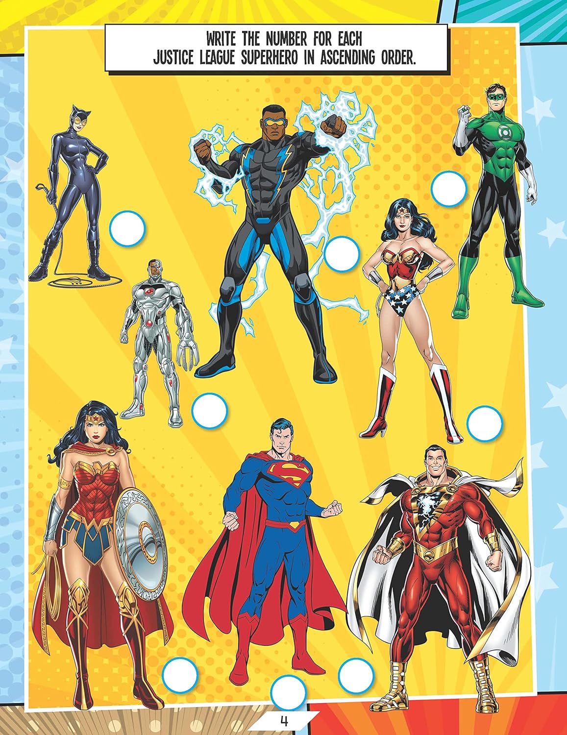 Dreamland Justice League Stickers Activity and Colouring Book