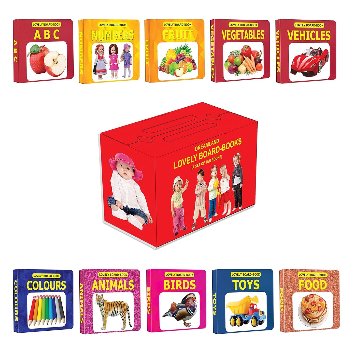Dreamland Lovely Board Book Pack - Set of 10 Books