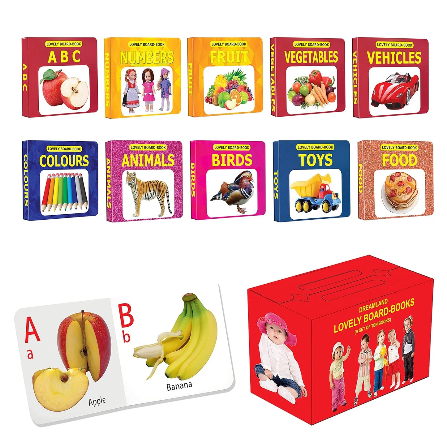 Dreamland Lovely Board Book Pack - Set of 10 Books