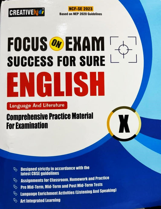 Creative Focus on Exam Success for Sure English Language & Literature For Class 10 - Set of 2 Books - Based on NEP 2020 Guidelines (NCF-SE 2023)