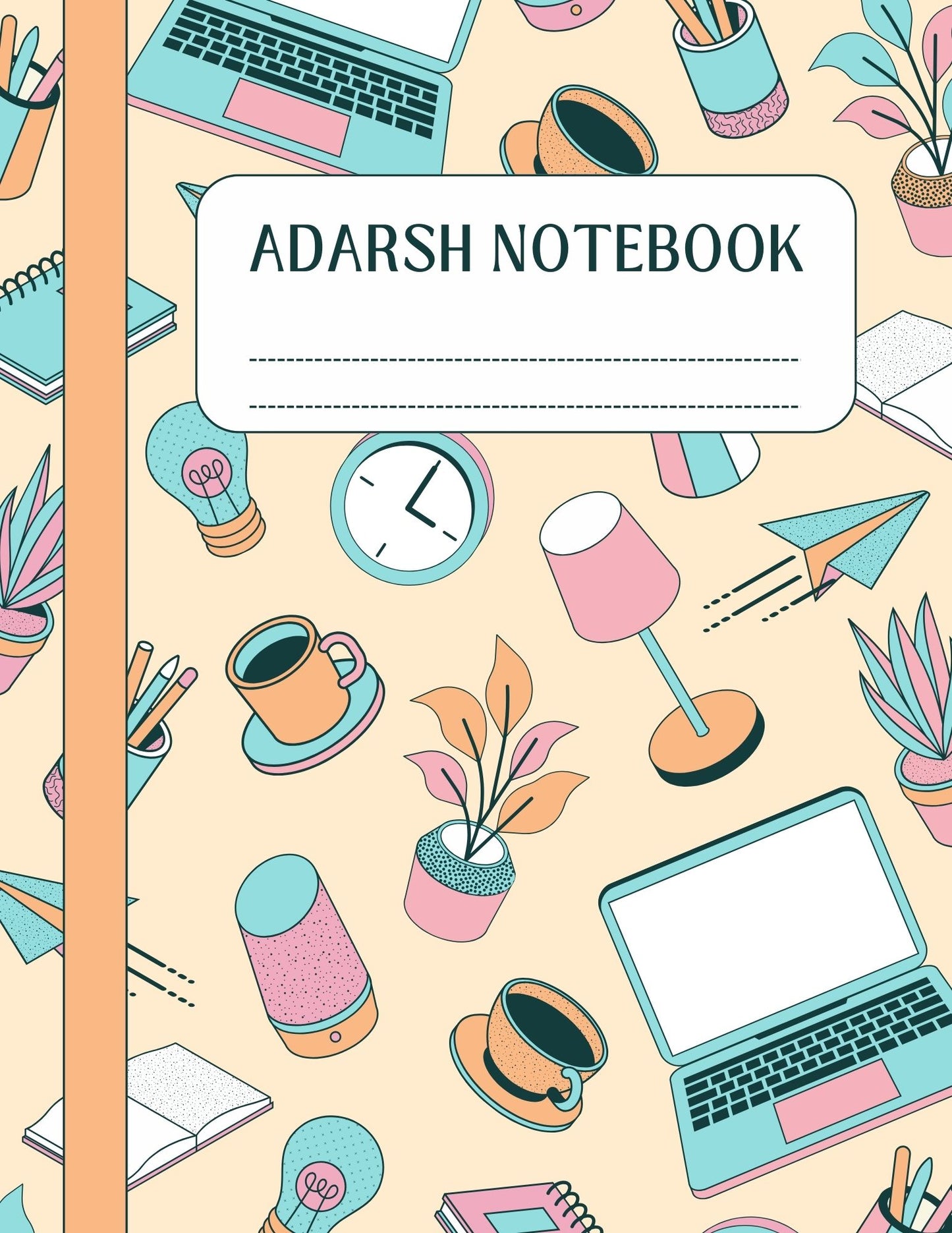 Adarsh Single Line Notebooks for School - Pack of 10 notebooks.