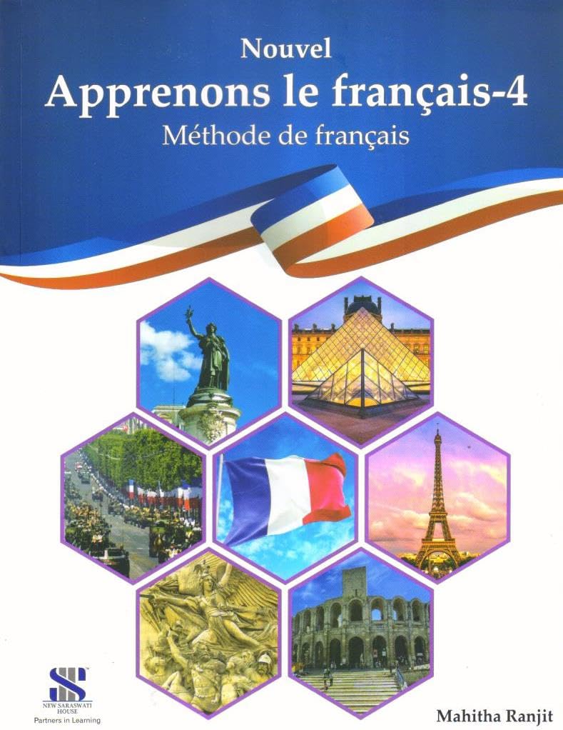 Saraswati Apprenons Le Francais French Textbook 04 - Latest for 2025-26 Session. Paperback
