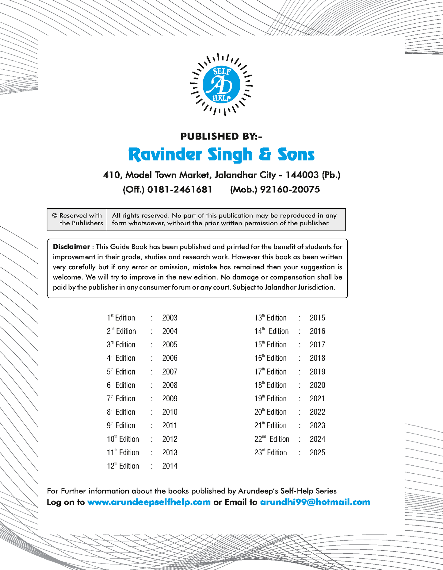 Arun Deep's Self Help to ICSE Chemistry For Class 10 - Latest for 2025-26 Session