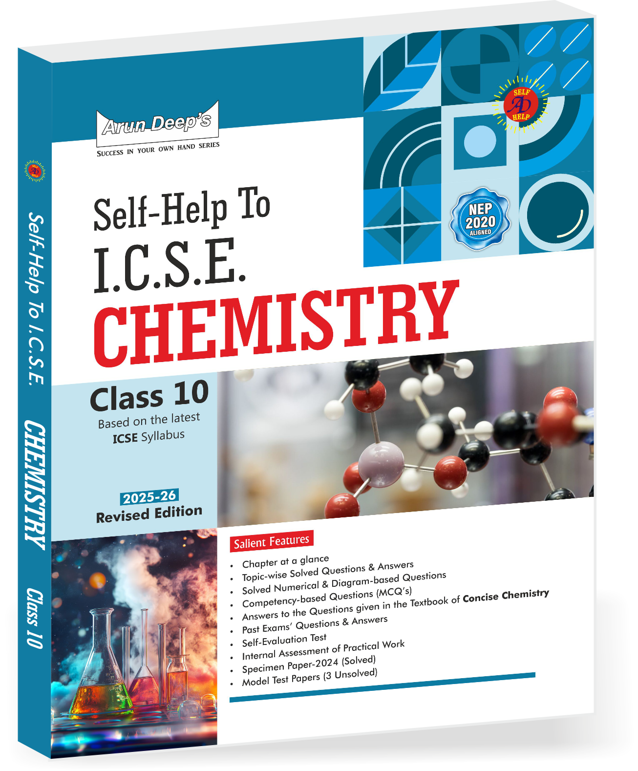Arun Deep's Self Help to ICSE Chemistry For Class 10 - Latest for 2025-26 Session