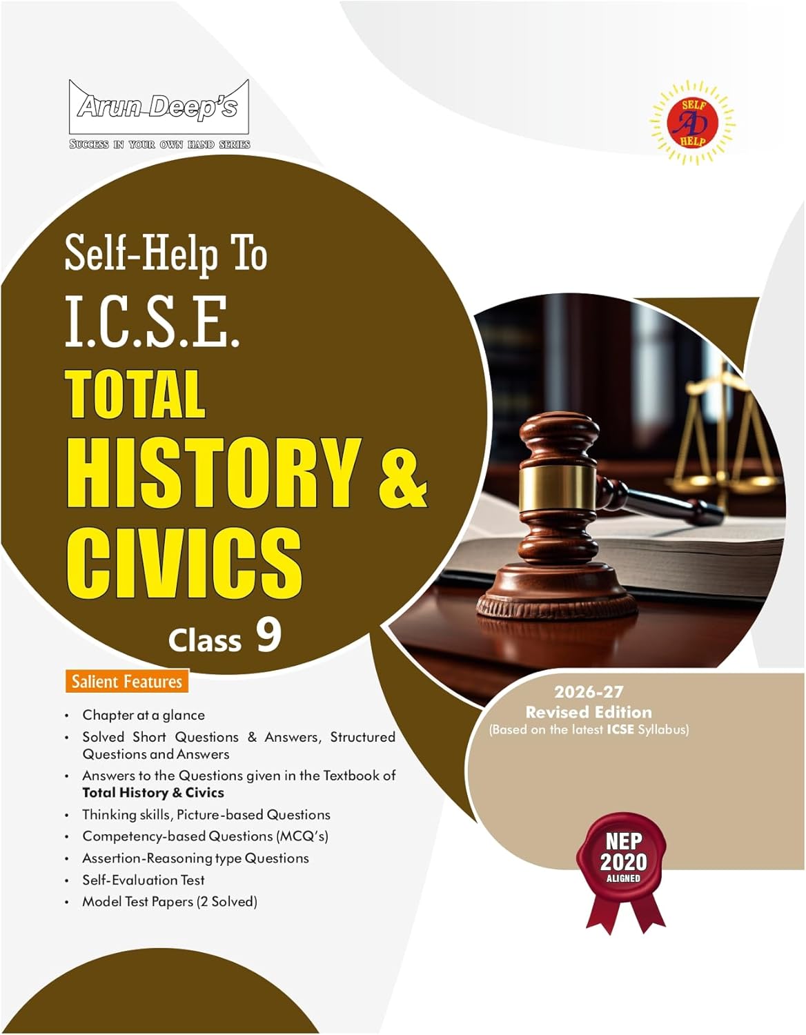 Arundeep's Self Help to ICSE History & Civics For Class 9 - Latest for 2026-27 Session. Paperback
