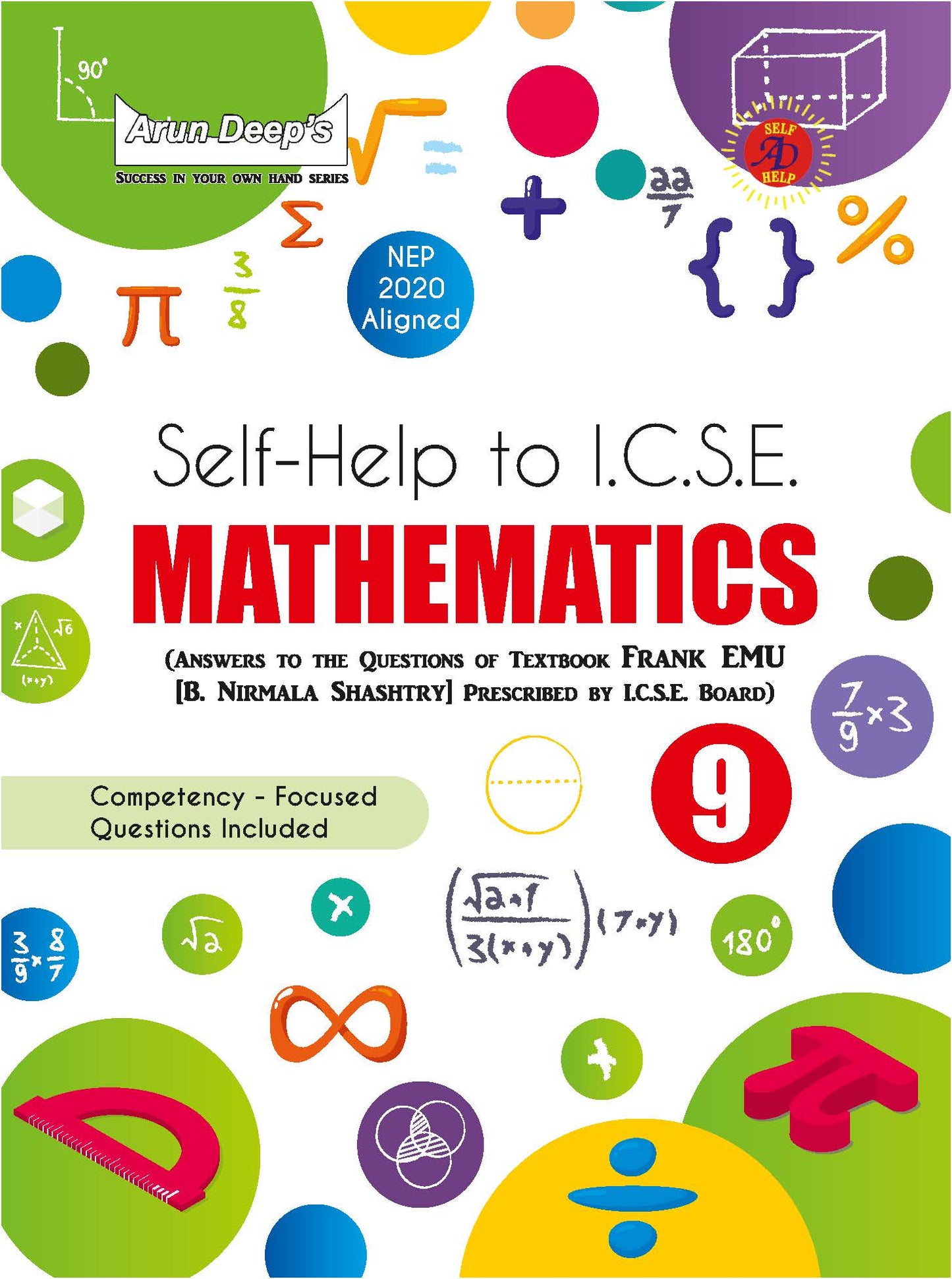 Arundeep's Self Help to ICSE Frank EMU Mathematics For Class 9 (Based on Latest ICSE Syllabus) - Latest for 2025-26 Session
