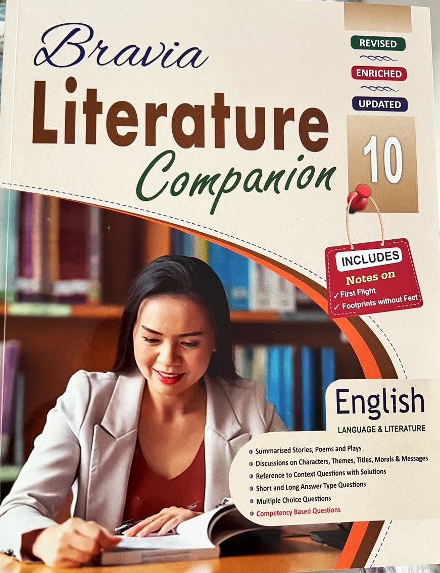 Devjyoti Bravia English Language Literature with Literature Companion Class 10 (Set of 2 Books) - Latest For 2025 Session. Paperback