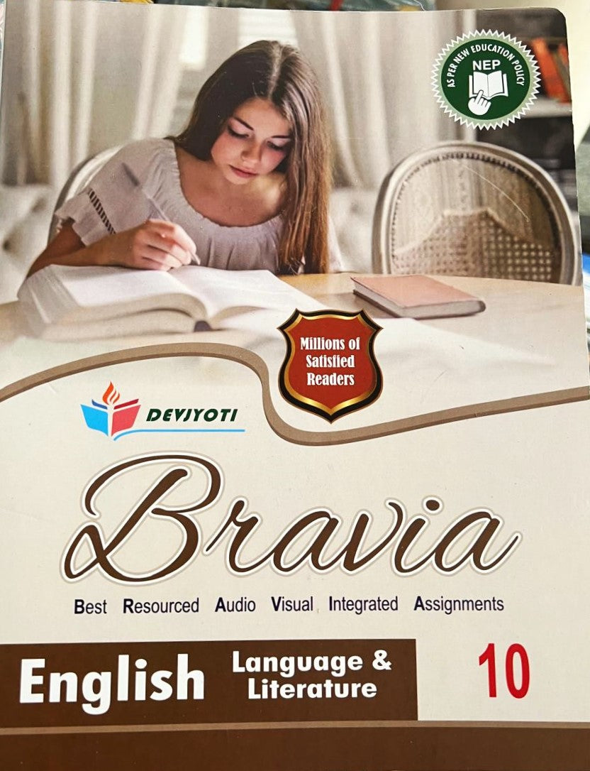Devjyoti Bravia English Language Literature with Literature Companion Class 10 (Set of 2 Books) - Latest For 2025 Session. Paperback