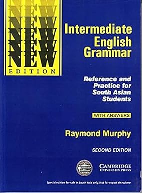 Cambridge Intermediate English Grammar with Answers By Raymond Murphy - Latest Edittion 2024-25