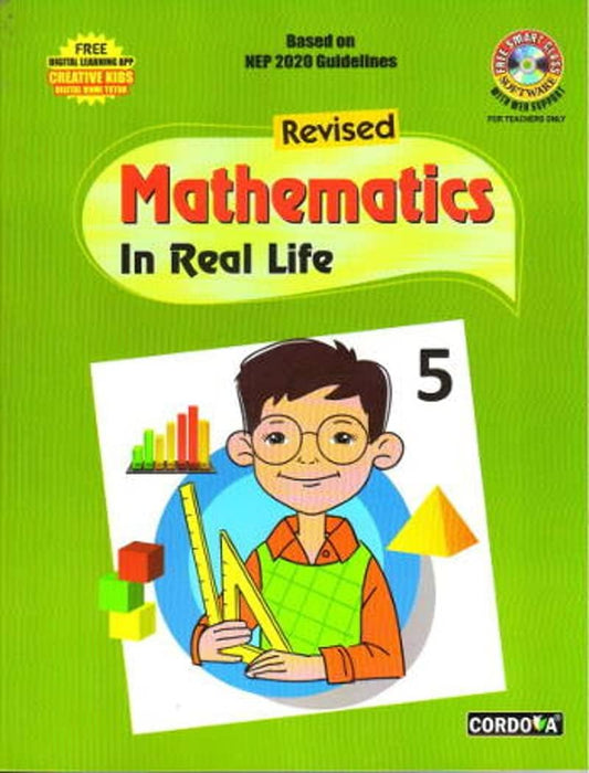Cordova Revised Mathematics in Real Life for Class 5 (Based on NEP 2020 Guidelines) - Latest for 2025-26 Session. Paperback