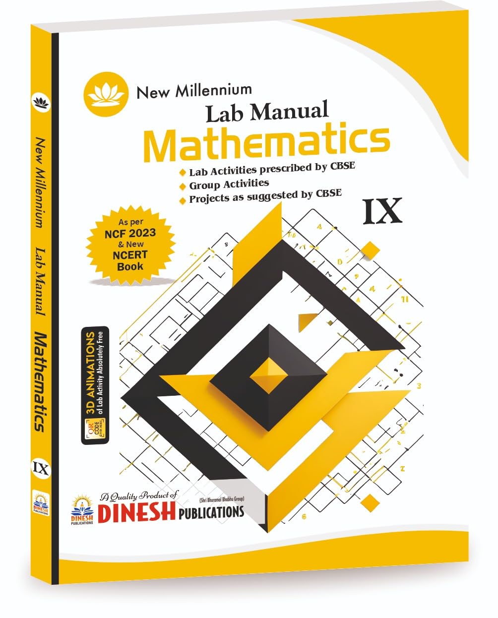 DINESH - New Millennium Lab Manual Mathematics Class 9 - Latest for 2025-26 Session. Paperback