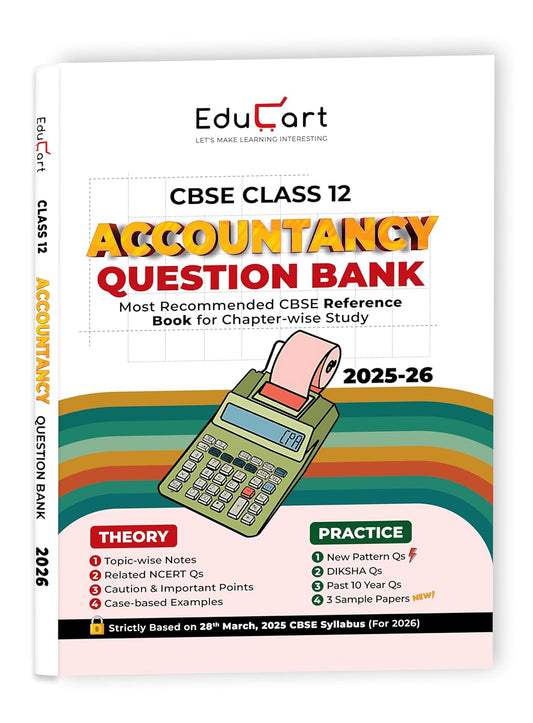 Educart CBSE Question Bank Accountancy for Class 12 - Latest for 2025-2026 Session