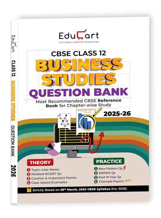 Educart CBSE Question Bank Business Studies for Class 12 - Latest for 2025-2026 Session