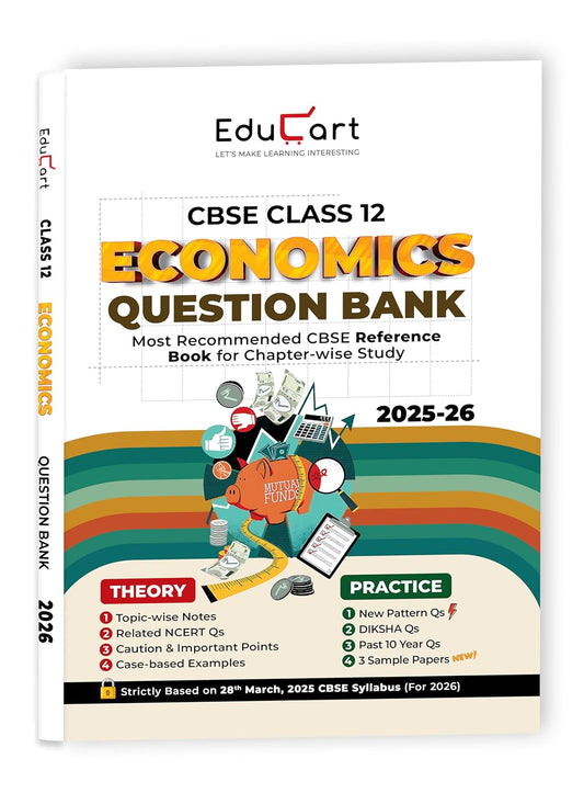Educart CBSE Question Bank Economics for Class 12 - Latest for 2025-2026 Session