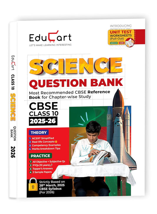 Educart CBSE Question Bank Science for Class 10 - Latest for 2025-2026 Session