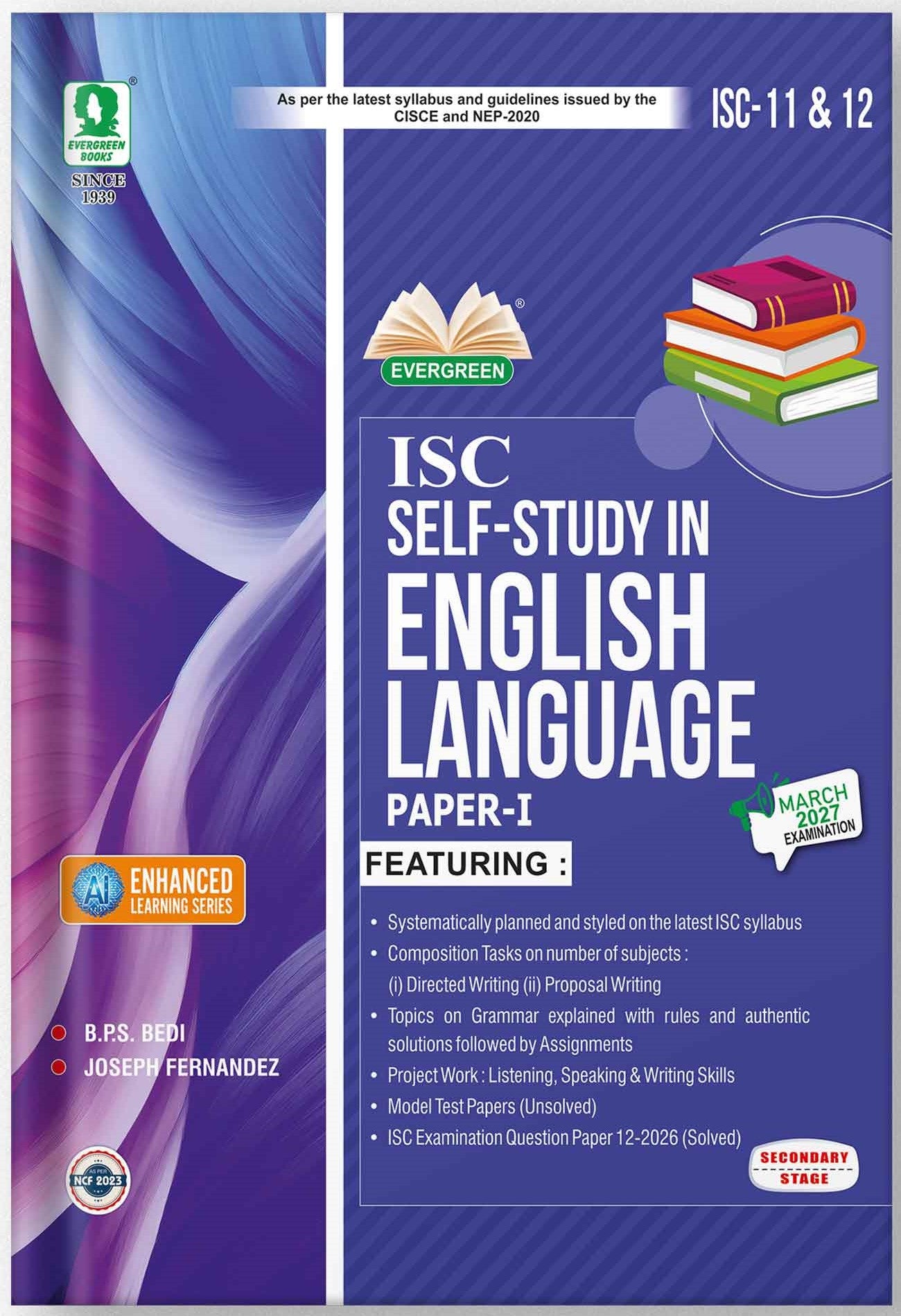 Evergreen ISC Self-Study In English Language (Paper I) for Class 11 & 12 - Latest for 2027 Examination