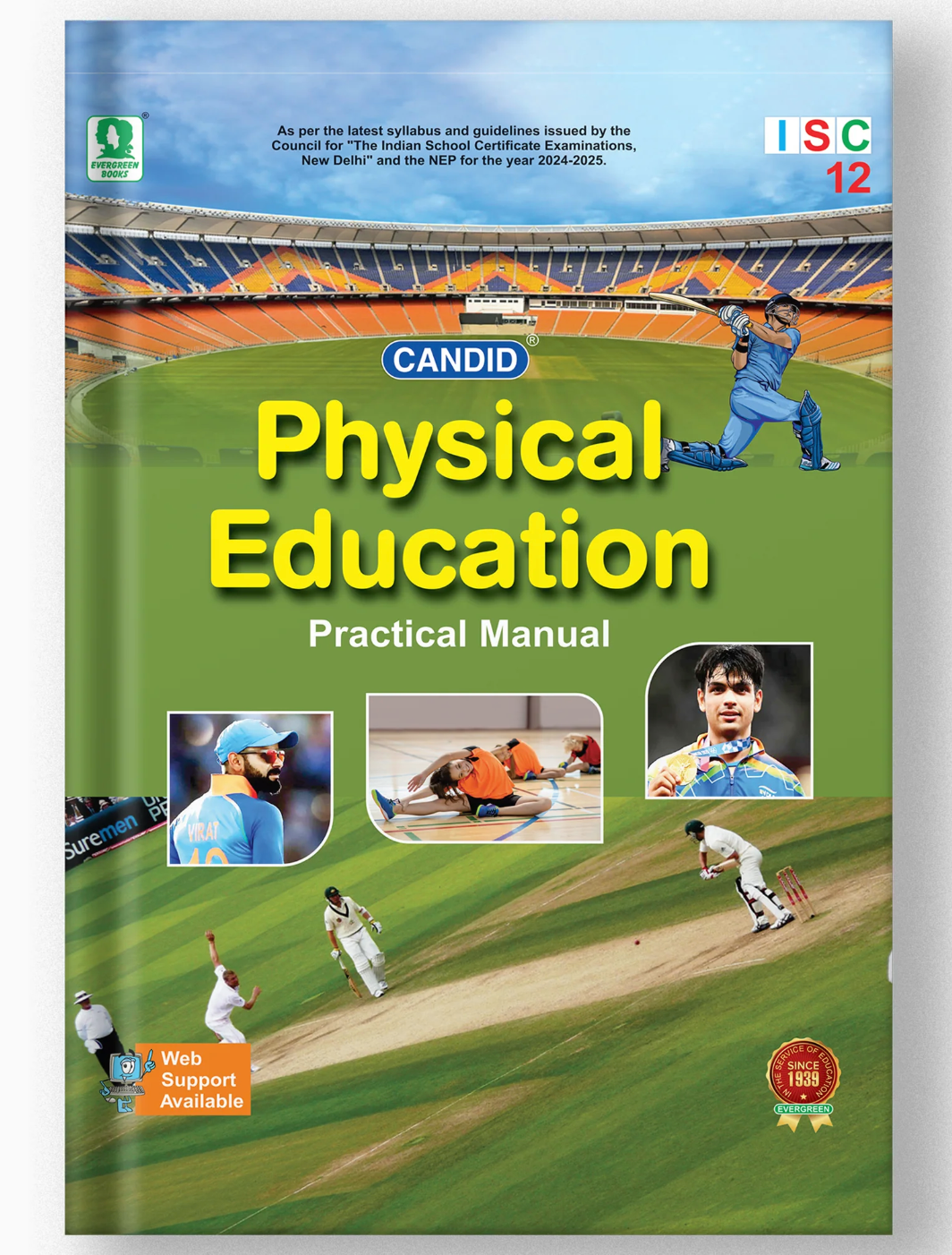 Evergreen ISC Candid Physical Education Practical Manual for Class 12