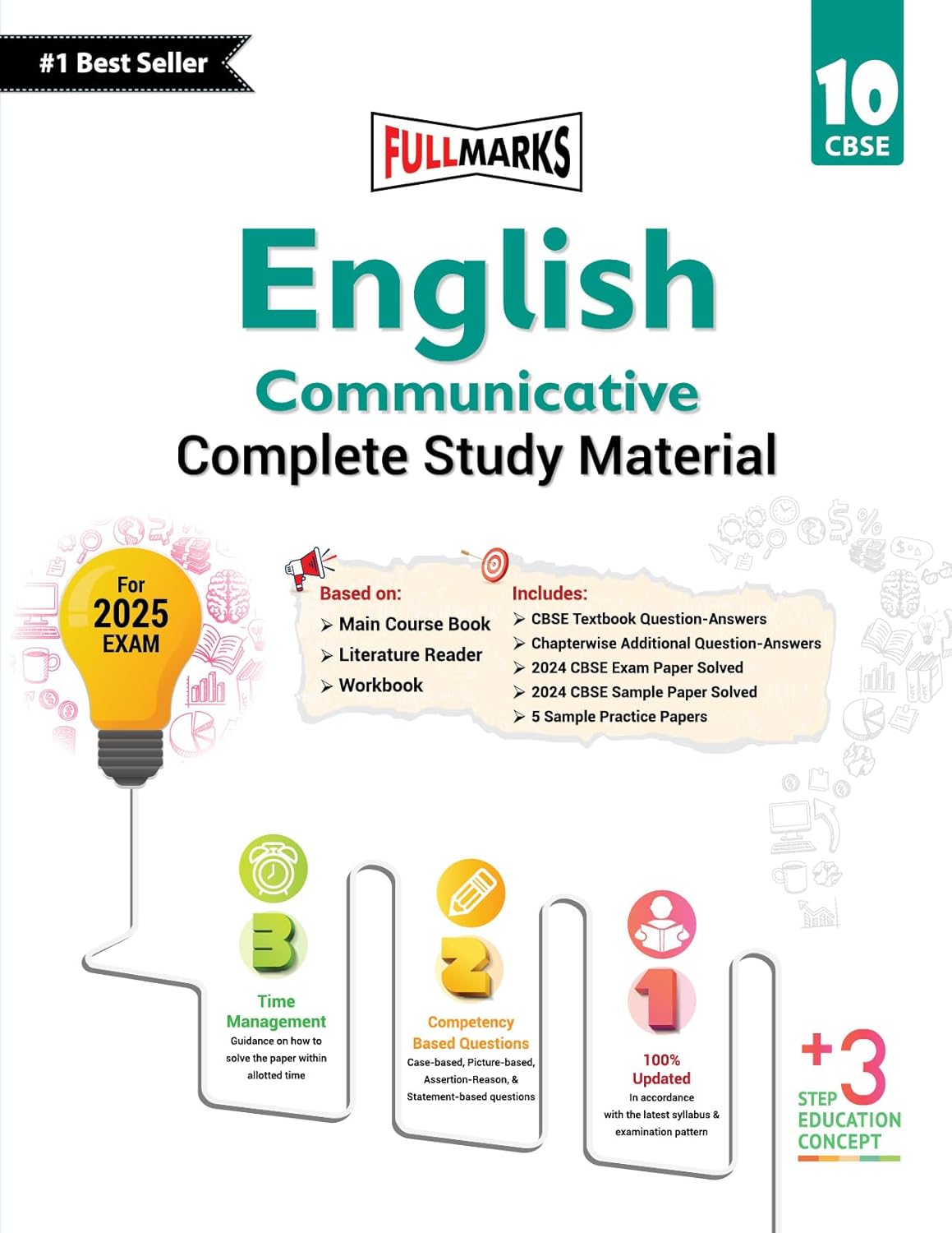 Full Marks CBSE English Communicative (Complete Study Material) For Class 10 - Latest for 2025-26 Session