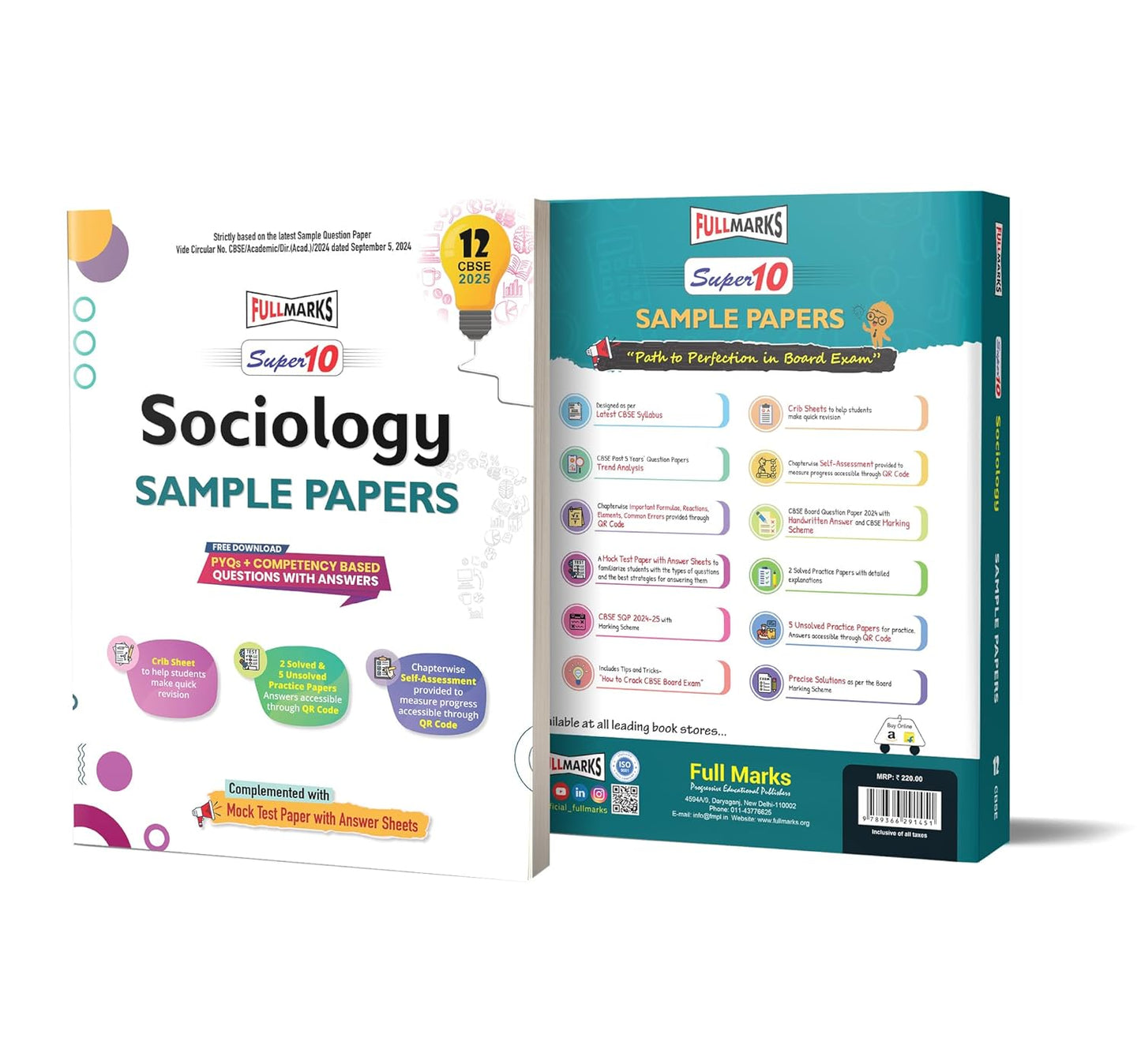 Full Marks CBSE Super 10 Sample Question Papers Sociology for Class 12 - Latest for 2025 Session - Paperback