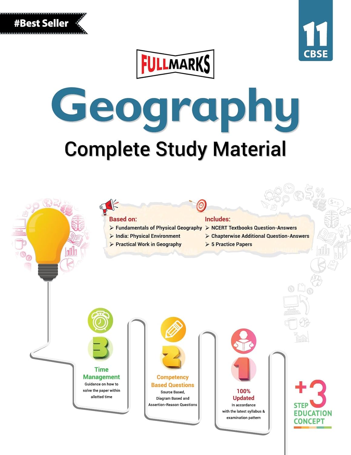 Full Marks Geography Complete Study Material for Class 11 - Latest for 2025-26 Session. Paperback