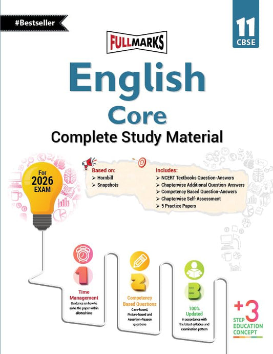Full Marks English Core Complete Study Material For Class 11 - Latest for 2025-26 Session