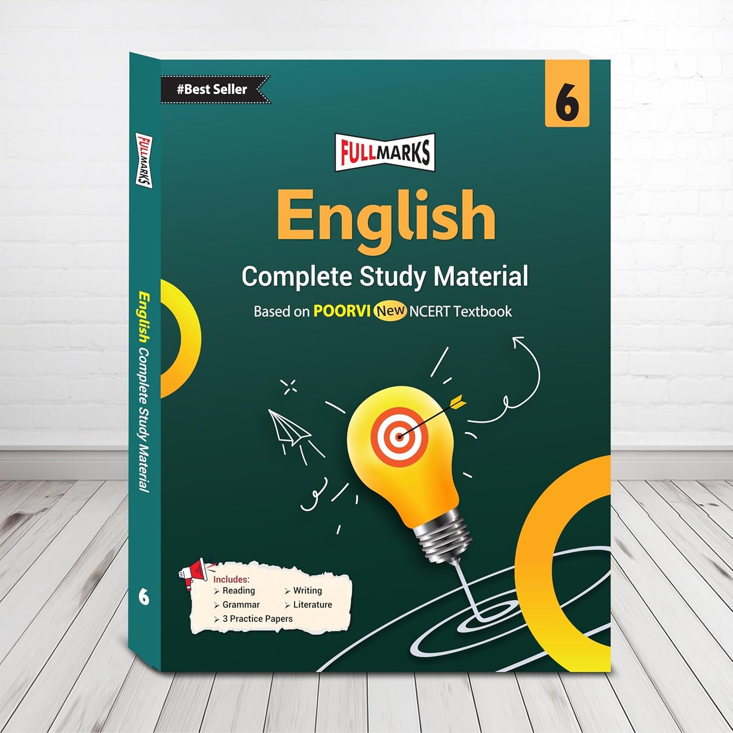 Full Marks CBSE English (Complete Study Material) For Class 6 - Based on New NCERT Textbook Poorvi - Latest for 2025-26 Session