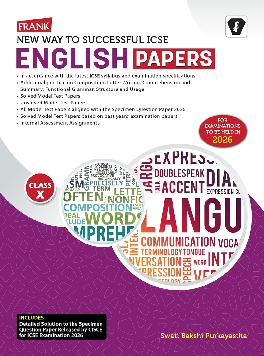 Frank New Way To Successful ICSE English Language Papers for Class 10 - Latest for 2026 Examination. Paperback