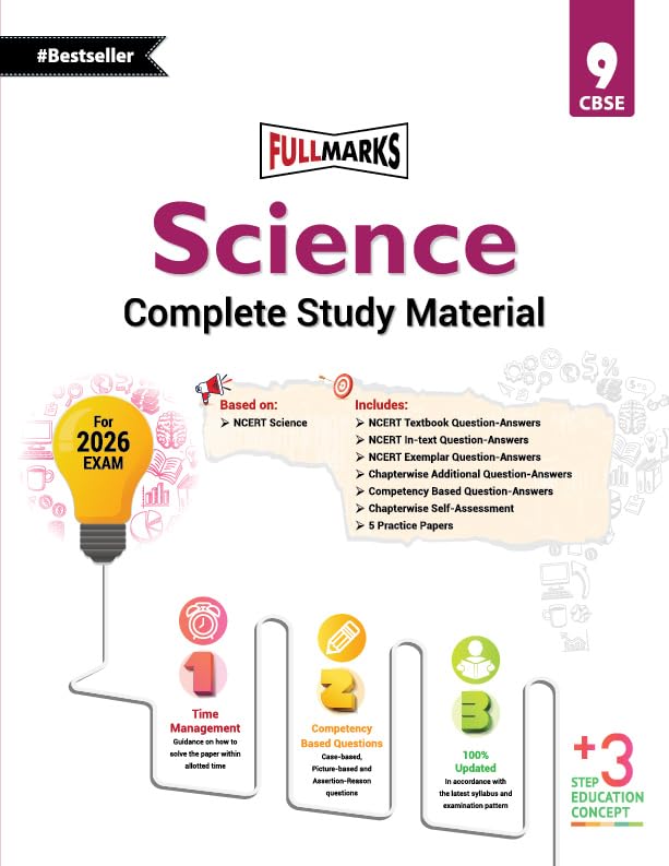 Full Marks CBSE Science (Complete Study Material) For Class 9 - Latest for 2025-26 Session