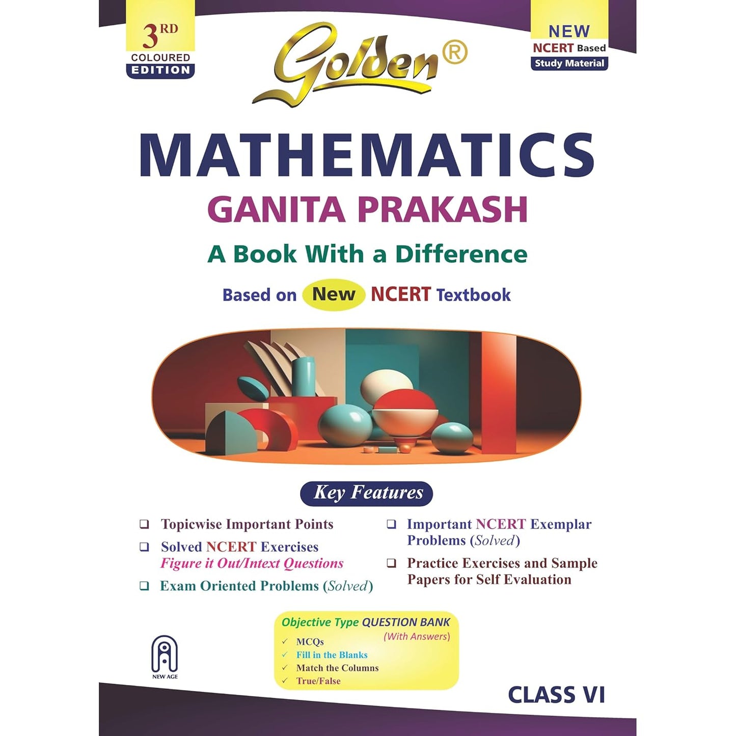 Golden Mathematics Study Material Based on NEW NCERT Ganita Prakash For Class 6 - Latest for 2026-27 Session