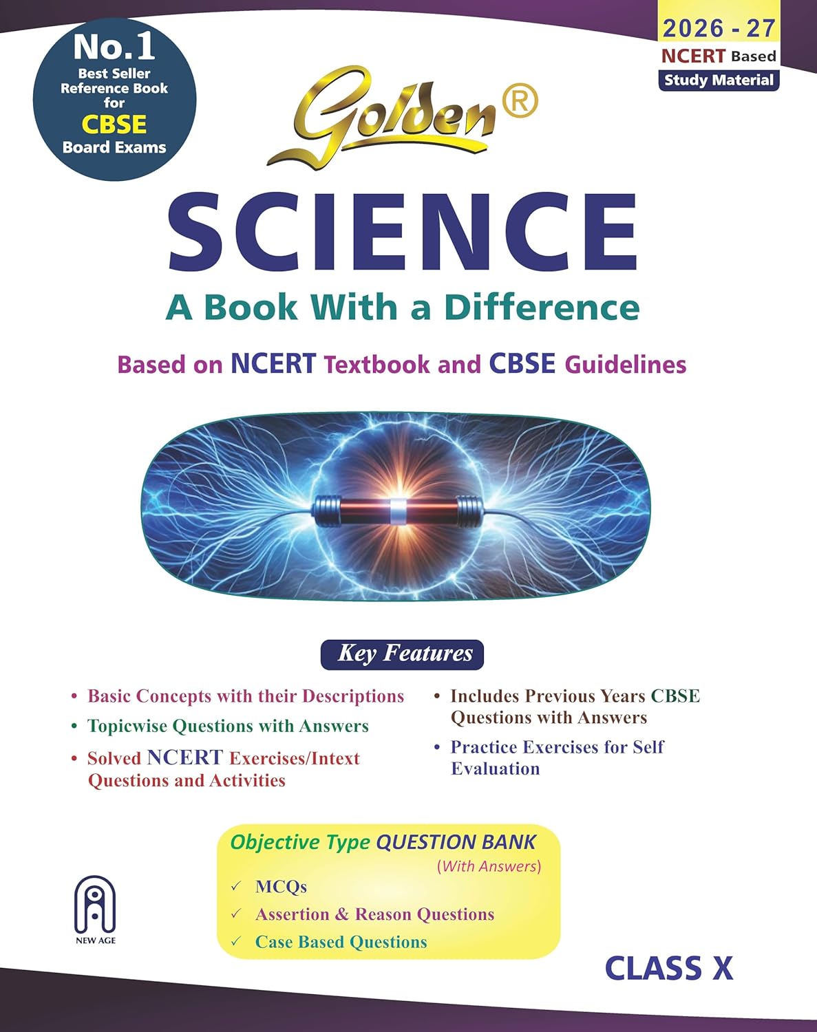 Golden Science Study Material Based on NCERT For Class 10 - Latest for 2026-27 Session