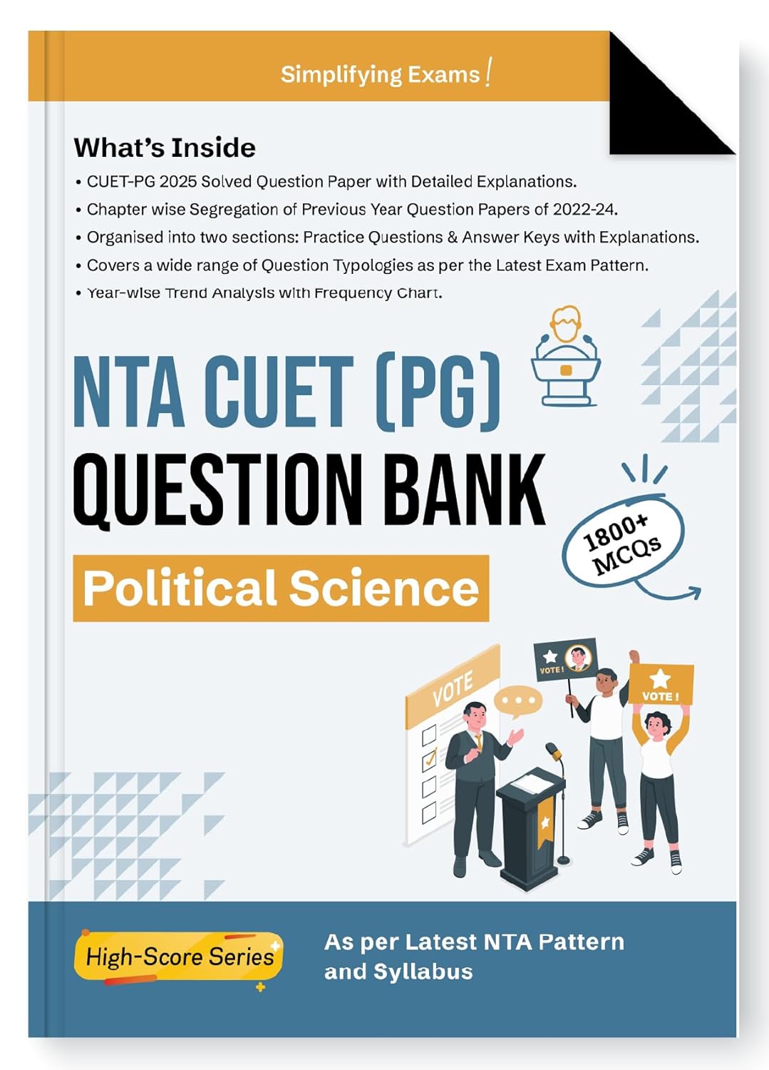 Gurukul By Oswal NTA CUET (PG) Political Science Question Bank For M.A Political Science Entrance Exam 2026