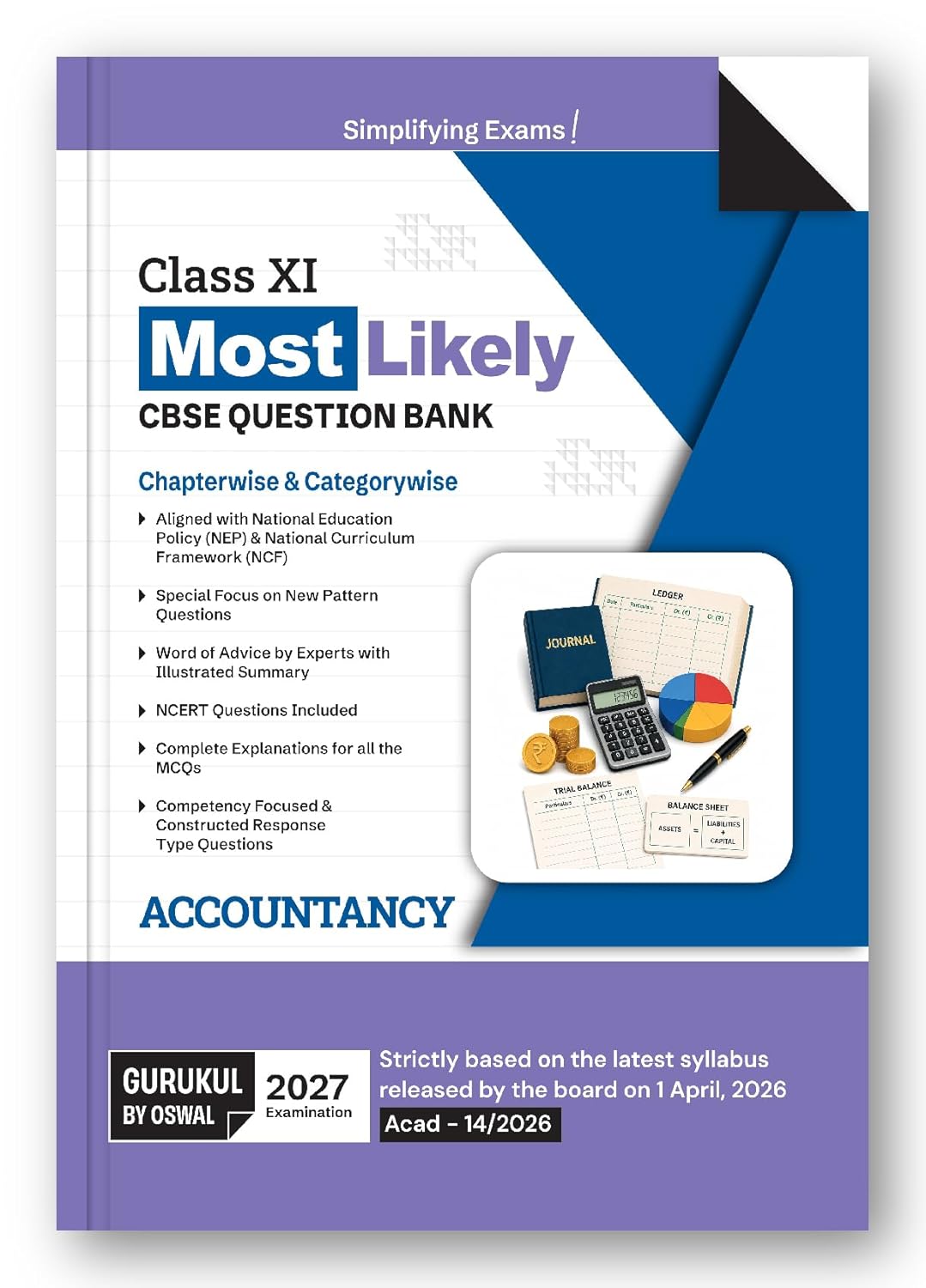 Oswal Gurukul Accountancy Most Likely CBSE Question Bank Class 11 for 2027 Examination. Paperback