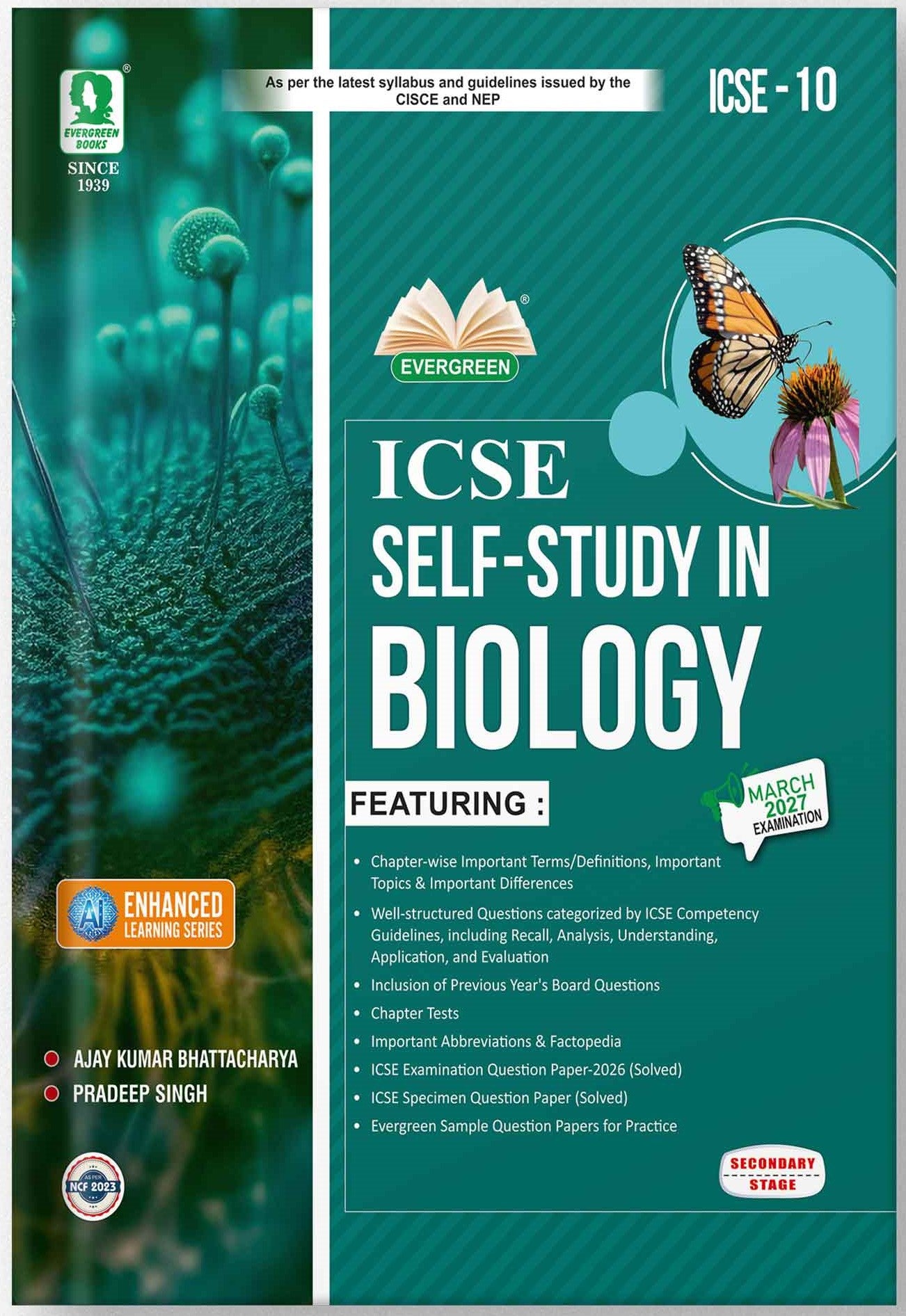 Evergreen ICSE Self Study in Physics, Chemistry, Biology & Mathematics for Class 10 - Set of 4 Books - Latest for 2027 Examination
