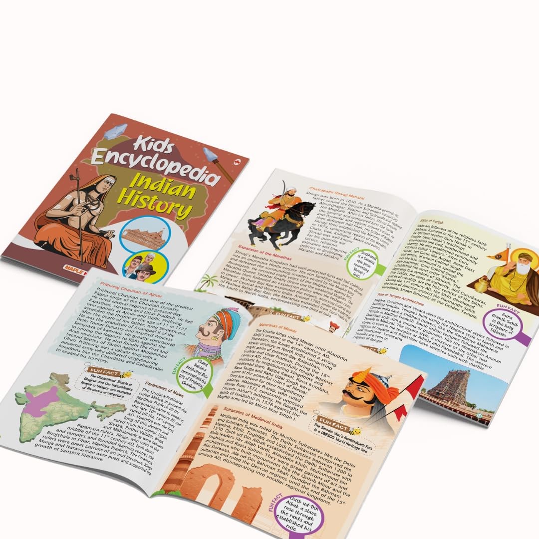 Maple Kids Encyclopedia - Indian History - Knowledge Book for Kids - Picture Book for Kids. Paperback
