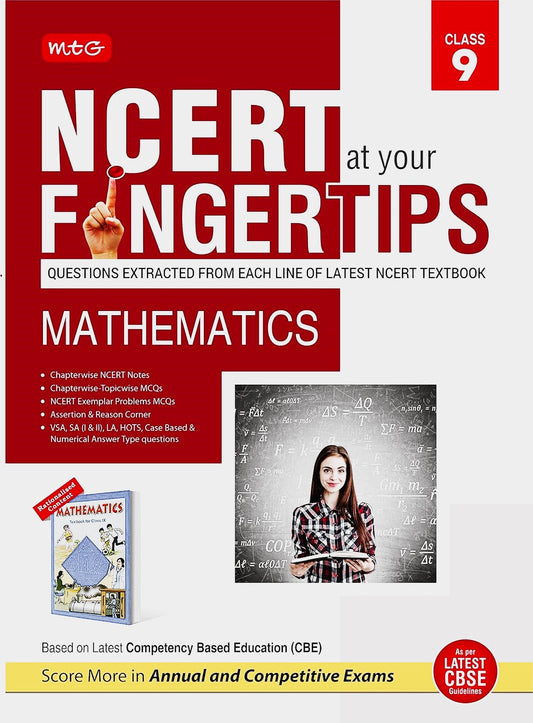 MTG NCERT at your Fingertips Mathematics for Class 9 - Latest for 2025-26 Session. Paperback