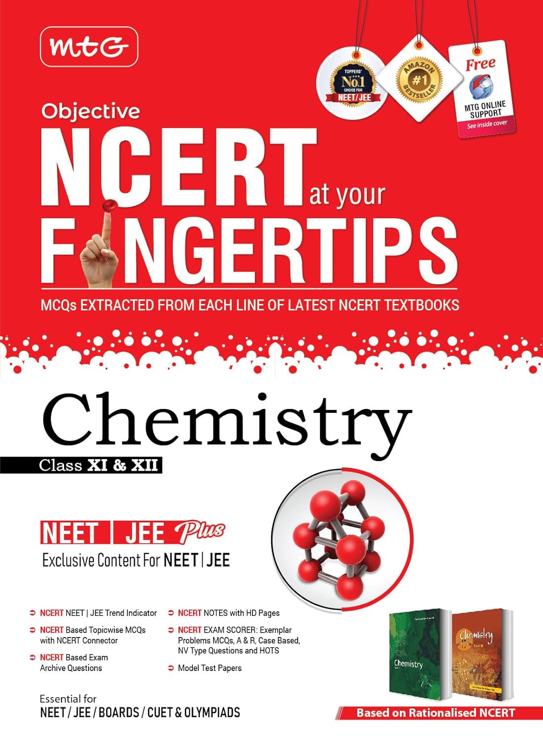 MTG Objective NCERT at your FINGERTIPS Chemistry (Based on NCERT Latest Pattern ) - for 2025 Exam's