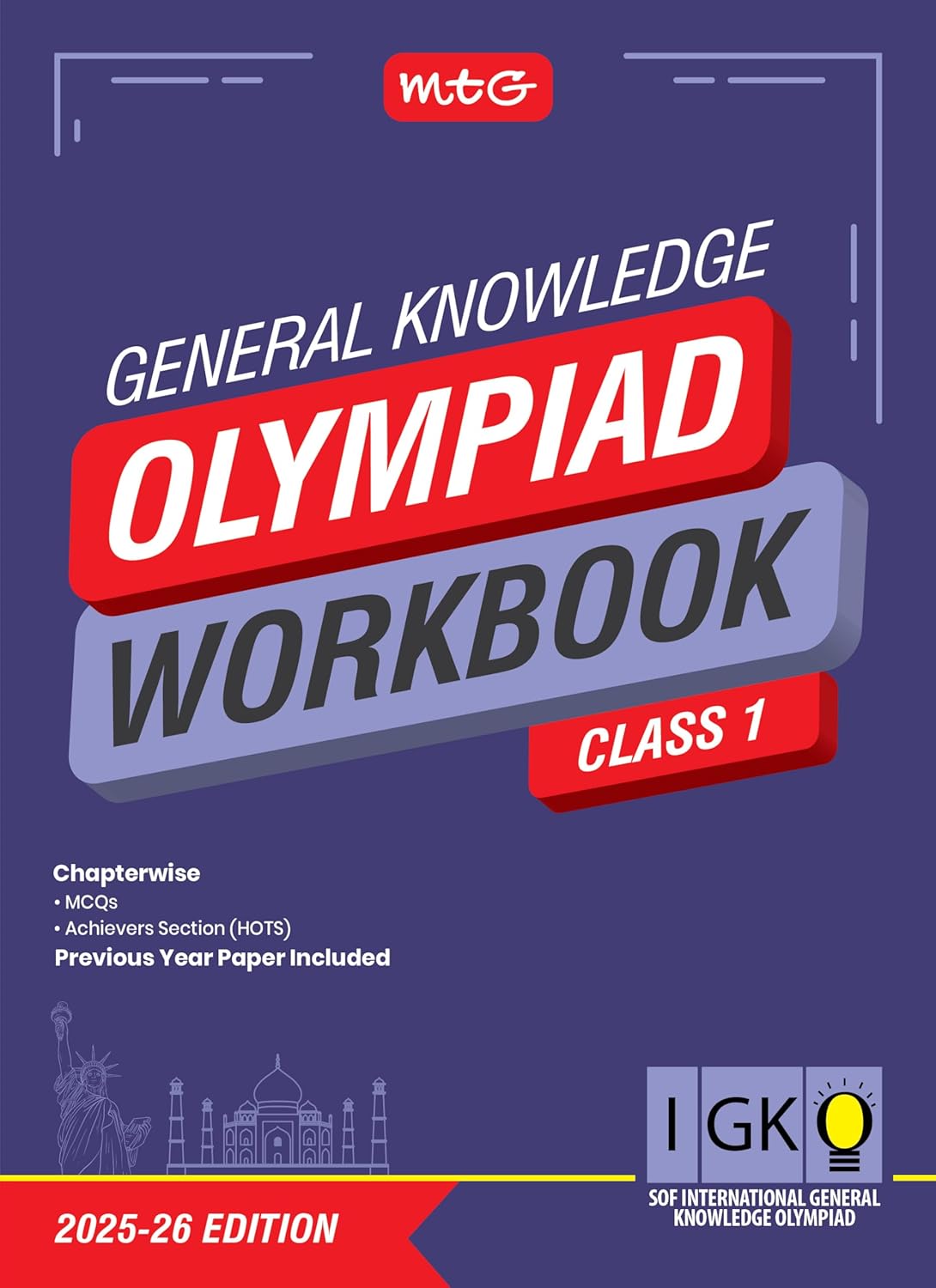 MTG International Olympiad General Knowledge (IGKO) Workbook For Class 1 - Latest for 2025-26 Session. Paperback