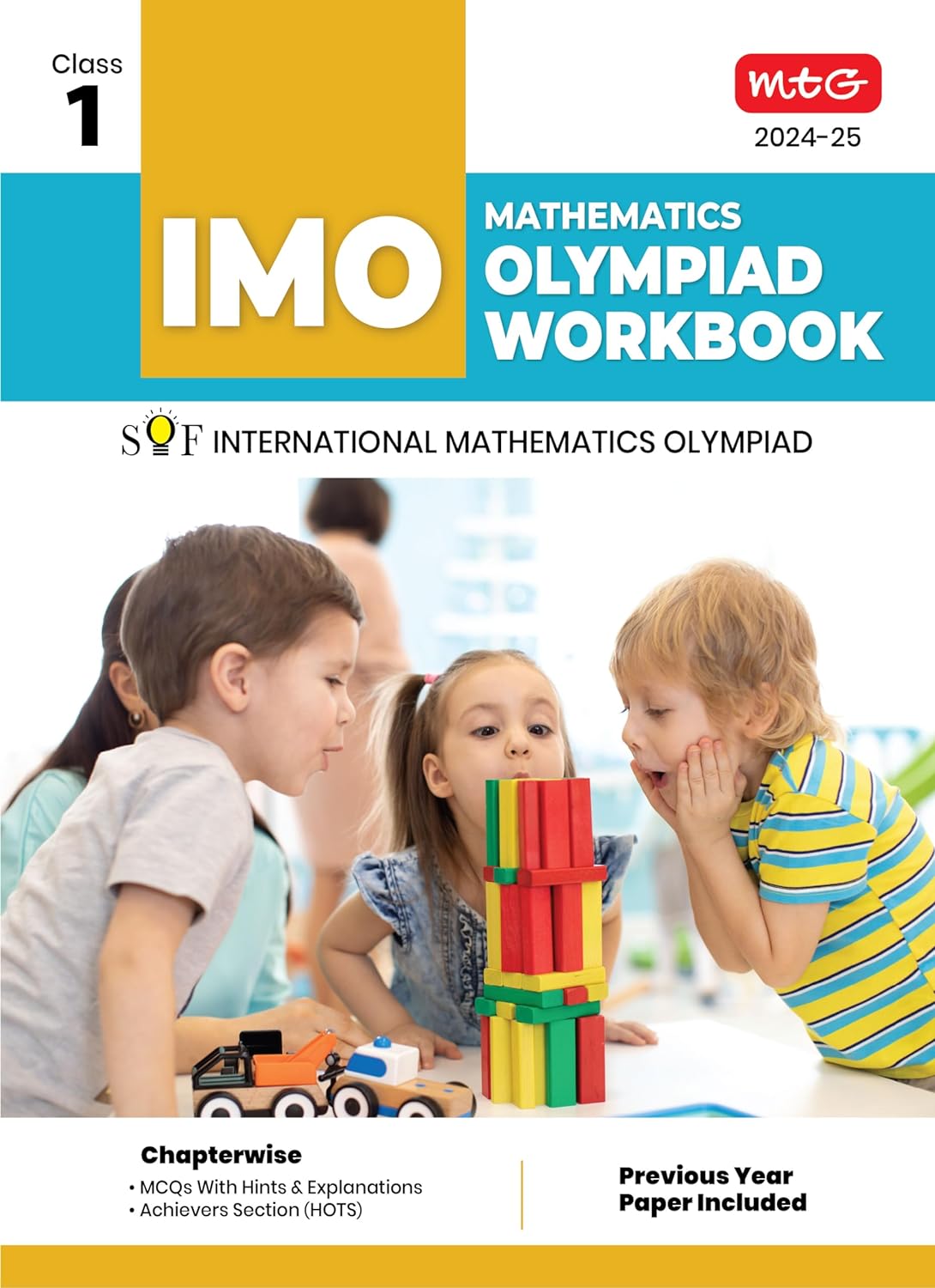 MTG Olympiad IMO Mathematics Workbook For Class 1 - Latest for 2024-25 Session
