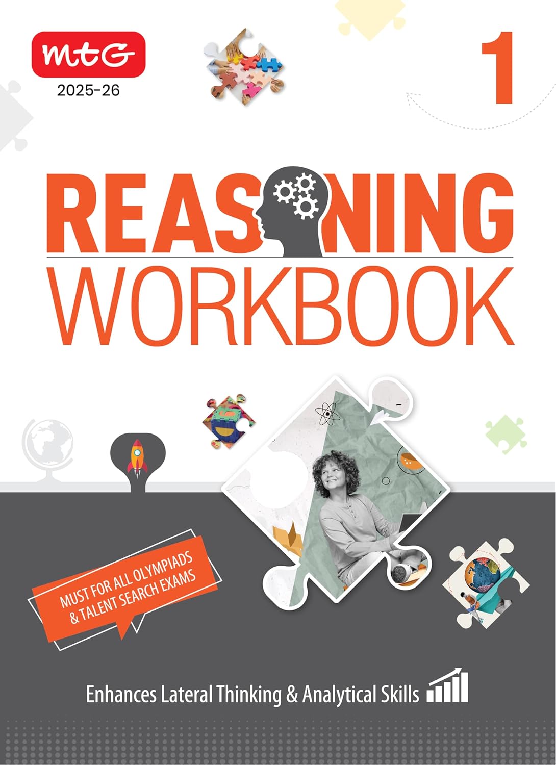 MTG Olympiad Reasoning Workbook Class 1 - Latest for 2025-26 Session