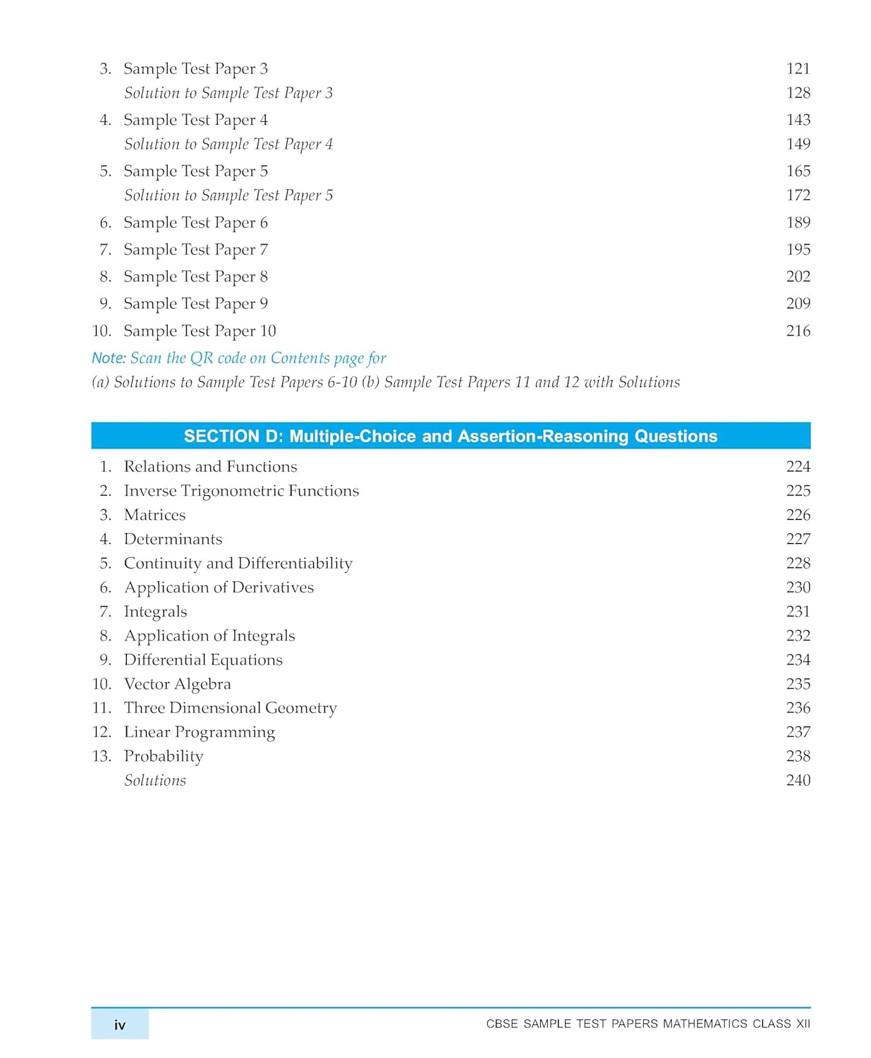 Macmillan CBSE Sample Test Papers Mathematics for Class 12 - Latest for 2026 Examination. Paperback