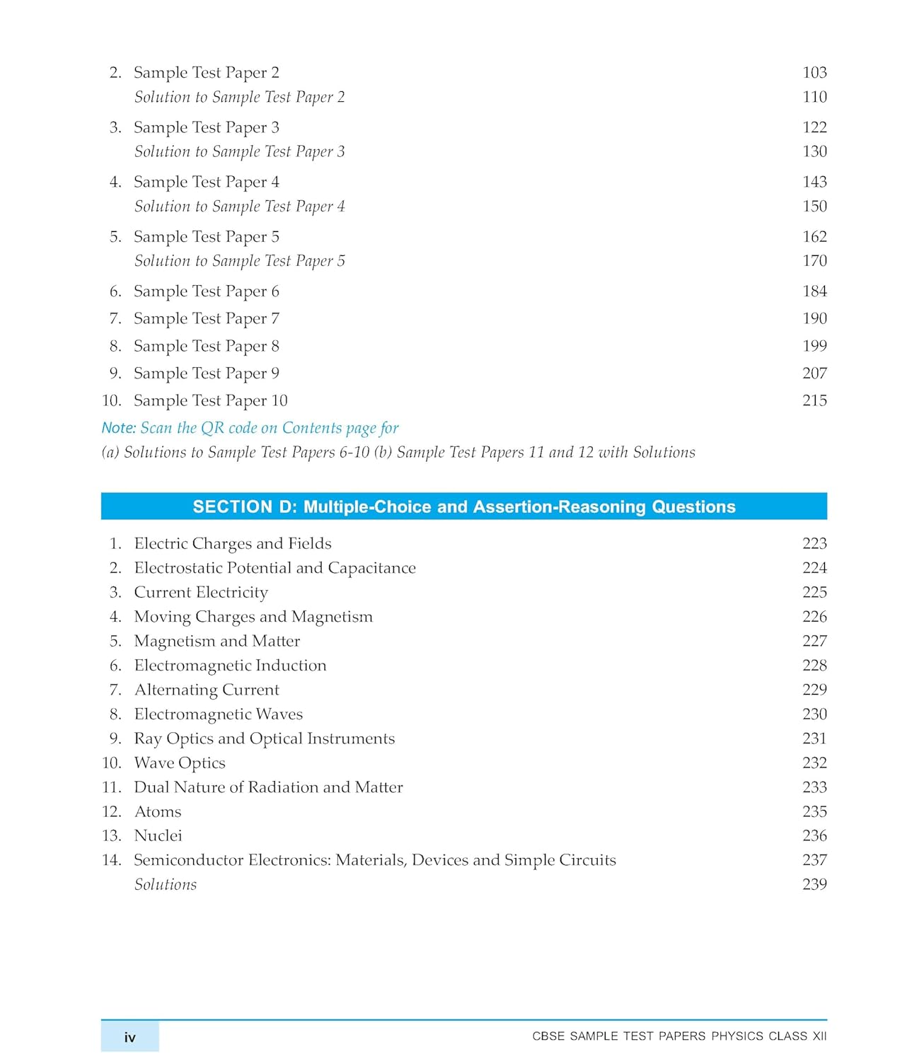 Macmillan CBSE Sample Test Papers Physics for Class 12 - Latest for 2026 Examination. Paperback