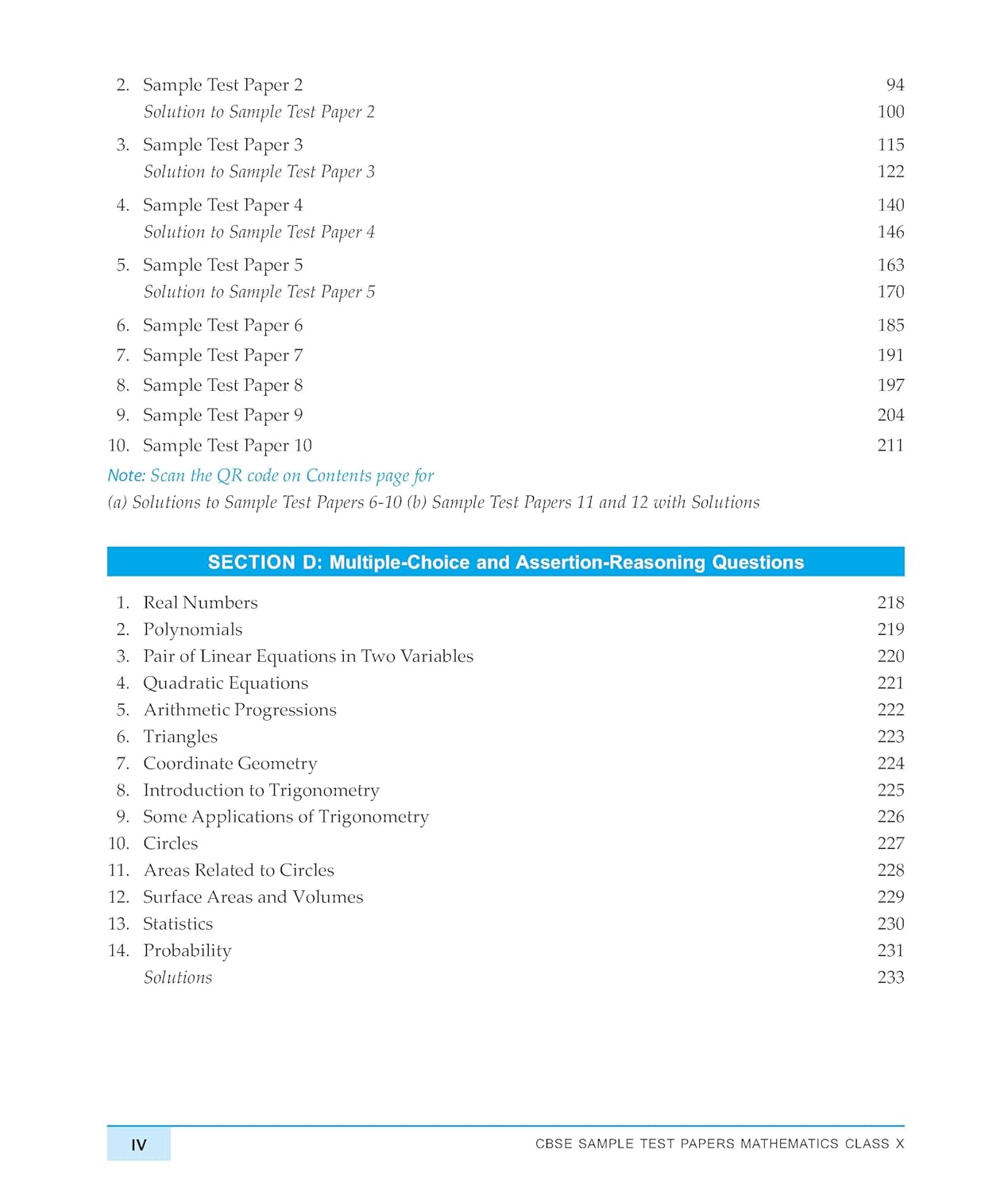 Macmillan CBSE Sample Test Papers Mathematics for Class 10 - Latest for 2026 Examination. Paperback